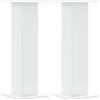 vidaXL Supporti per Piante 2 pz Bianchi 30x30x80 cm Legno Multistrato, Supporto per Fiori, Porta Fiori, Supporto per Piante da Interno, Porta Piante