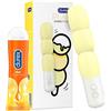Durex kit vibratore Play Sorbett-oh e Durex Gel Hot 50ml, Vibratore stimolante con 3 sfere e Lubrificante Intimo riscaldante