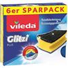 Vileda Glitzi Plus - Spugna per rimuovere lo sporco ostinato, confezione da 6 (1 x 6 pezzi)