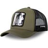 Capslab Daffy Duck Looney Tunes Metal Plate Olive Trucker Cap - One-Size