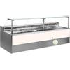 Ristoattrezzature Modello: 11012059942746,Banco refrigerato ventilato senza vano riserva per salumeria e macelleria panna 0 +2°C 150x109x128h cm