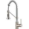 KRAUS Bolden Commercial Style KPF-1610SFSCH - Rubinetto da cucina a 2 funzioni, monocomando, in acciaio inox/cromato, senza macchie, confezione da 1