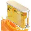 Generic Distributore di bevande da frigorifero, 4 l, a prova di perdite, dispenser per bevande da frigorifero, per bevande con beccuccio e coperchio, per acqua fredda per casa, cucina, tè freddo