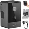 NEEWER Mini batteria V Mount con cavo di tipo C, 6800 mAh 99 Wh 14,5 V batteria V-Lock con schermo OLED/PD 65 W USB-C/D Tap/BP/USB A/DC per fotocamera fotocamera, PS099E