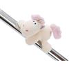 NICI 61903 MagNici Creamy Pink Unicorno di peluche con calamita, aderisce a superfici metalliche, lavagne magnetiche e manici della borsa diventando un compagno di viaggio, 12 cm, bianco