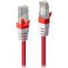 Lindy Premium - Cavo patch - RJ-45 (M) - RJ-45 (M) - 7,5 m - SFTP - CAT 6a - senza alogeni - rosso (45389)