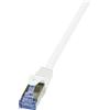 LogiLink Cavo patch LogiLink, Cat. 6A, S/FTP, 50,0 m, bianco