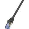 LogiLink Cavo patch LogiLink, Cat. 6A, S/FTP, 50,0 m, nero