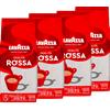 Lavazza Caffè in Grani Qualità Rossa, 4 Confezioni da 500g