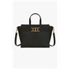 Twin Set Borsa a Mano Twinset con Logo Doppia C in Metallo - Nero