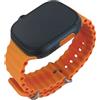 Bikkembergs Orologio Smartwatch Bikkembergs Unisex - Cinturino Silicone Arancione - Display Touch