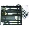 BLINKY Set per barbecues blinky inox 10 pz in valigetta