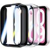 Rojeuinn 2 Pezzi Cover per Xiaomi Smart Band 10 Pro con Protezione Schermo, 360° Antigraffio Antipolvere Ultra Sottile in PC - Nero + Trasparente