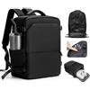 kibachev Zaino Sottovuoto Viaggio 40X30x20 Ryanair,Aereo Bagaglio a Mano con Pompa Sottovuoto,Capiente Borsa Porta Pc Impermeabile Donna/Uomo Borsa da Cabina Zaini (Nero)
