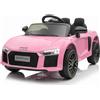 Auto Macchina Elettrica 12V Audi R8 Spyder per Bambini Led MP3 con Telecomando S