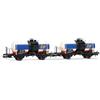 Rivarossi HR6709 FS, 2-Einheiten-Pack 2-Achs-Kesselwagen "IP", Big Tank, ohne Br