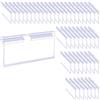 WYAN 50 Pezzi Portaprezzi per ripiano, Porta Etichette Trasparente, Etichette prezzo 10x4.2 cm, portaprezzi per negozi, portaetichette per Supermercato Bancone Negozio