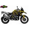 GRAFICA ADESIVA PROTEZIONI MOTO BMW GS R1250 AVENTURE NERO GIALLO GIALLO