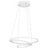 Eglo connect.z Smart-Home LED a sospensione Lobinero-Z, lampada con anello dimmerabile, ZigBee, app e controllo vocale Alexa, colore luce regolabile (bianco caldo-freddo), metallo in bianco