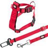 Trixie Imbracatura e Cintura di Sicurezza per Gatti, 20 - 50 cm, Rosso