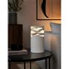 Illuminando CHIMERA LUMETTO CILINDRO H25 CM IN METALLO BIANCO TRAFORATO CON LAMPADINA ATTACCO E27 DESIGN MODERNO