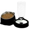 Generisch Distributore di cibo e acqua per gatti, a prova di spruzzi d'acqua, per uso alimentare, set di dispenser automatico di acqua, contenitore per cibo a doppia durevole, pratico alimentatore