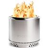Solo Stove Braciere Senza Fumo Bonfire con Supporto2.0 | con Custodia da Trasporto, Combustione della Legna, Cassetto per la Cenere Rimovibile, Acciaio Inossidabile, 49,5 x 44,5 cm, 9 kg, Argento