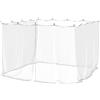 vidaXL Zanzariera per Esterni 220 Rete Bianca 300x300x200 cm, zanzariere, zanzariera, zanzariera da viaggio, zanzariera per letto