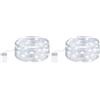 yefix Luci Led Bianche 5 Metri con 50 Led a Batterie | Filo Luci Decorative per Interni ed Esterni Ideali per Natale (Confezione da 2)