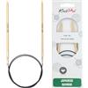 KnitPro K22247 Ferro da Maglia Circolare, bambù, Marrone, 4,00 mm