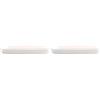 MSV - Vassoio in Ceramica - MAONIE Bianco Opaco - Elegante e Pratico - Multiuso per Gioielli e Cosmetici - Design Decorativo - 20 x 12 cm - Facile da Pulire (Confezione da 2)