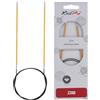 KnitPro Maglia PRO 150 cm x 2,25 Millimetri di Zinco Alluminio fissati Ferri circolari Doré