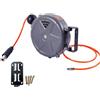 Generic Avvolgitubo aria compressa | 10 metri per montaggio a parete con riavvolgimento automatico e struttura robusta, avvolgitubo compressore, per la manutenzione di macchine utensili, officine, garage e