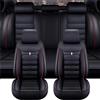 OINTJWWO Coprisedili Per Auto In Pelle per Peugeot 3008 SUV Active/3008GT/GT Pack 2016-2023, 5 Posti Fodere Anteriori E Posteriori Copri Sedili Impermeabili Antisudore Traspirante Protezioni Accessori