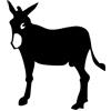 Akachafactory Lotto di 10 Adesivi x Bandiera Catalan Asino Burro Catalogna Moto Auto