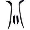 SIFUSM Labbro Paraurti Anteriore Per VW Per Golf 7.5 MK 7.5 GTI GTD 2017-2020 RevoZport Style Paraurti Anteriore Spoiler Laterali Kit Aerodinamico Canard Nero Lucido(7.5 GTI Black)