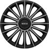 Sparco Set 4 copricerchi 14'' Pollici copriruota Auto Treviso SPC1493BKGR Nero Grigio