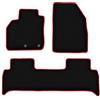Wielganizator Tappetini auto in velluto su misura, compatibili con Renault Scenic III (2009-2016), set di 3 tappetini in velluto