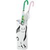 DRW Portaombrelli rotondo con gatto in metallo bianco 49x19x19 cm