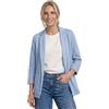 Street One Blazer Lungo Cashmere Blu 44