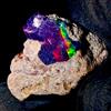 OPAL EMPIRE Ethiopian Black Opal Grezzo Naturale 5,50 Ct 15x14 mm Pietra Opale Fuoco