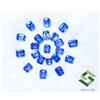 SBI Gems Lotto 21 Zaffiri Naturali Blu Taglio Ottagonale 4x3 mm 4.54 CTS Pietre Libere