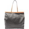 CELINE Big Flat Shopper Triomphe Tote Bag 123842O9003MI tela nero marrone NUOVO