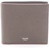 CELINE Portafoglio Bifold Porta Carte 10B653GTZ09SR Pelle Grigio NUOVO