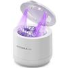 HYCHIKA BETTER TOOLS FOR BETTER LIFE Pulitore Ultrasuoni Apparecchio Denti con Sterilizzatore UV,Alta Frequenza a 45 kHz Clean Pod,4 Modalità per Apparecchi Ortodontici, Bite Notturni, Allineatori ecc.,200 ml,Bianco