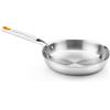 BRA Efficient Inox | Padella 26 cm, acciaio inox 18/10, senza antiaderente