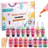 Nakutita Pigmenti Colorati per Polvere da colata, pigmento a Base d'Acqua, 16 Colori Coloranti per Polvere di Gesso per Vernice per Cemento, Gesso, Vernice per Cemento, progetti di modellismo, 20ml ciascuno