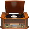 Denver MRD-51 Giradischi Vinili Vintage in Legno con Radio DAB+, Lettore