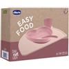 ARTSANA Chicco Set Pappa Silicone Easy Food 12m+ Set Svezzamento 4 Pezzi Rosa
