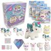 #sbabam Sbabam FUNNY BOX Doki Doki Squishy Shiny, Giochi per Bambini da Edicola, 3 Pz, Giocattoli Squishy con Pennarelli e Adesivi Inclusi, Pupazzetti Morbidi in Gomma per Regalo Bambina e Bambino, Età +3Anni